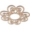 Ekena Millwork Cohen Wood Fretwork Pierced Ceiling Medallion, Alder, 18"OD x 6 1/8"ID x 3/8"T CMWP18X18X0375COAL - alternate 3